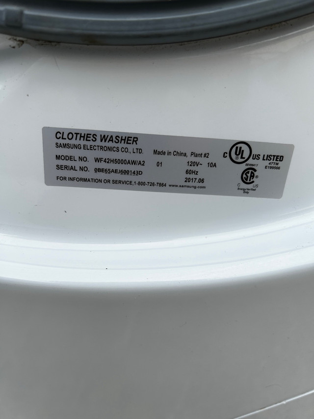 Samsung front load washer - for parts or repair in Washers & Dryers in Winnipeg - Image 2