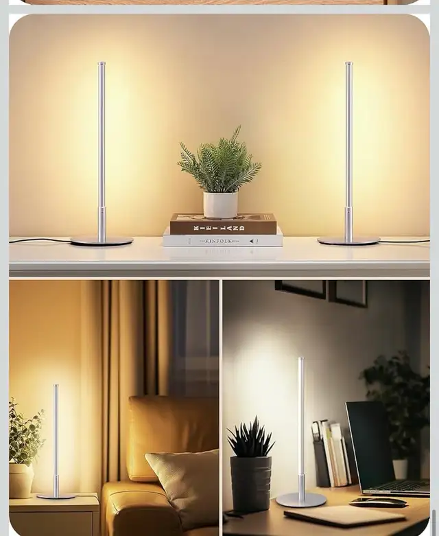 LED Touch Table Lamp – 3 Color Modes | Modern Bedside  in Indoor Lighting & Fans in City of Toronto - Image 4