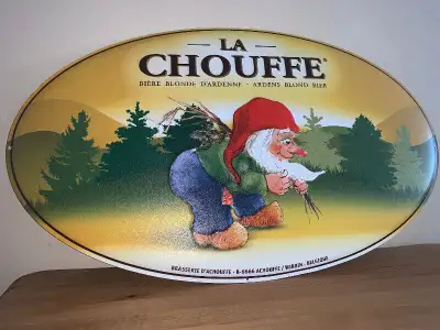 Vintage La Chouffe Belgian Beer tin Excellent Condition, View more