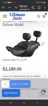 ULTIMATE motorcycle seat