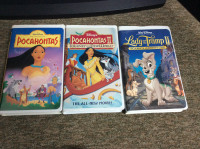 VHS Walt Disney et autre 5$ chaque 