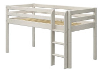 Modular Semi-high bed with straight ladder