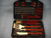 BBQ utensils in a case