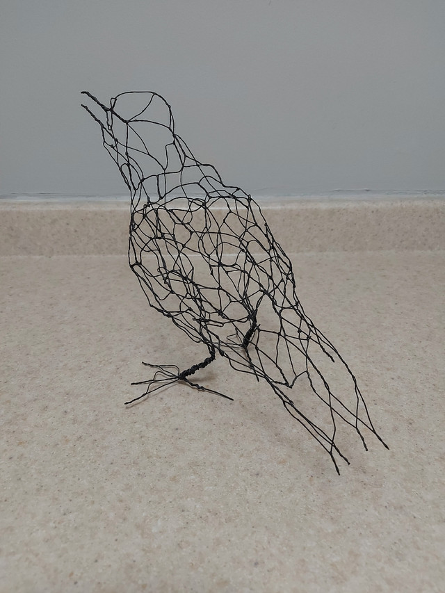 Wire Crow Art Sculpture  in Arts & Collectibles in Kingston - Image 2