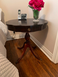 LAST CALL! MUST GO! Antique Pedestal side table