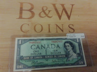 1954 Canada $1 BC-37b $1 Beattie S/Y Banknote