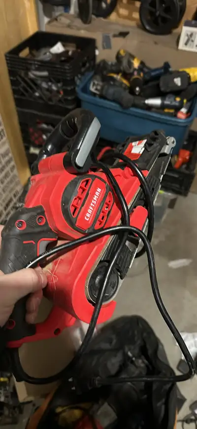 I'm selling a used Craftsman belt sander in good working condition, perfect for your woodworking pro...