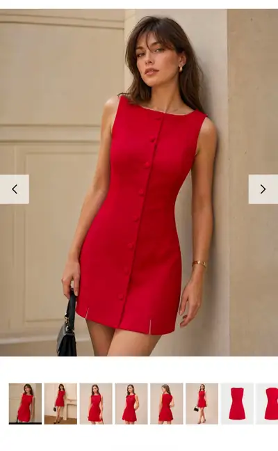 Reformation Red Mini Dress, View more