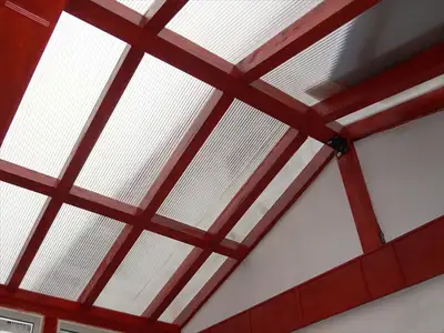 Clear or Tinted Polycarbonate for deck cover, pergola and gazebo, View more