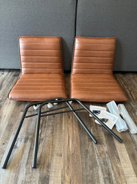 2 Chairs - Faux Leather