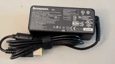 Genuine 90/65/45W Power Adapter for Lenovo laptops, slim square, View more