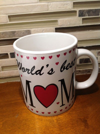 Huge Large "Worlds Best Mom" Coffee Mug  Ceramic Gift Cup