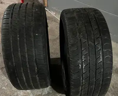 Pair of used tires. Good tread remaining. Ideal for spare tires or a budget-friendly option. Sold as...