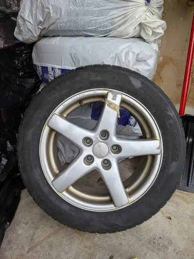 I'm selling 4 winter tires on rims, size 205/55 R16 91T, perfect for safe winter driving. These tire...