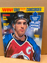 Hockey Night in Toronto - Joe Sakic cover - Jan 27/97 lineup