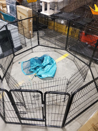 Welded Wire Dog Kennel Heavy Duty Playpen - from $35 With Gate