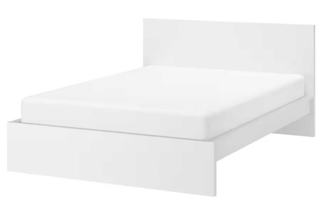 IKEA Malm Queen Bedframe White w/drawers in Beds & Mattresses in Mississauga / Peel Region