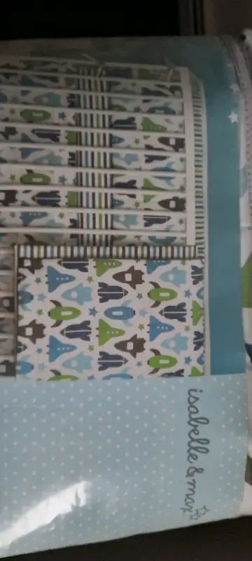 Crib set colours as per photo. New never used. From a no pet no smoke home comercial value $140+ Col...