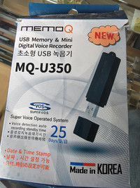USB memory and Mini Digital Voice Recorder