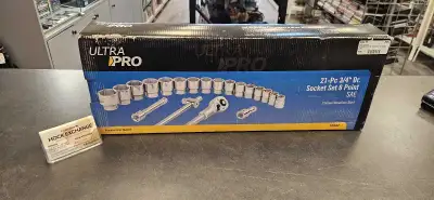 Ultra-Pro 21 Piece Socket Set 3/4 inch Drive With wrench Like New! $349 New for 2026 visit our Onlin...