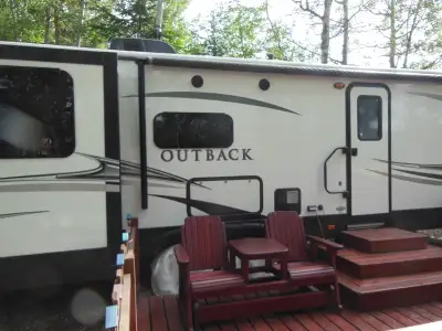 2018 Outback Travel Trailer 298RE. $40000 for trailer which is situated on a gated year-round, fully...