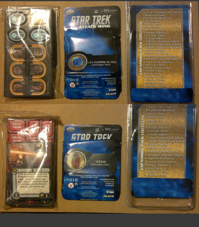 Star Trek Attack Wing card decks, tokens & die-cast metal ships in Toys & Games in City of Toronto - Image 4