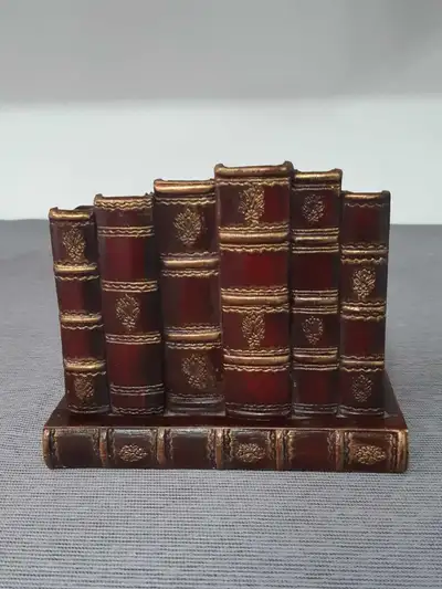book style antique red letter rack, View more