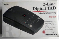 2-Line DIGITAL TELEPHONE ANSWERING MACHINE - *NEW*/ TAD-739