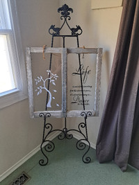 Motivational Picture and Wrought Iron Easel