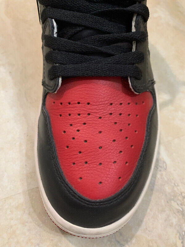 worn jordan 1 bred toe size 11 in Men's Shoes in City of Toronto - Image 2