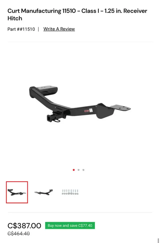 CURT 11510 Trailer Hitch Infiniti in Other in Hamilton - Image 10