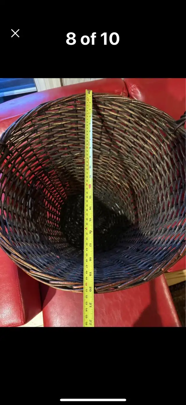 BEAUTIFUL BRAND NEW BIG WICKER BASKET in Home Décor & Accents in Regina - Image 8