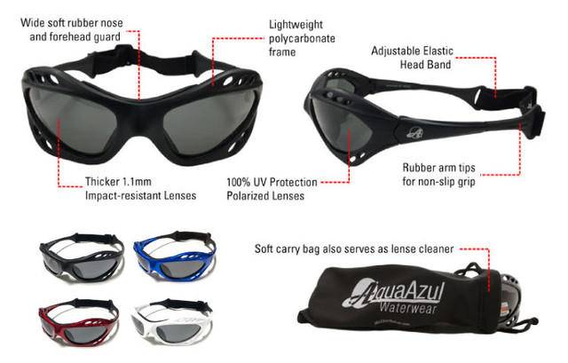 Water Sports Sunglasses (Black) in Water Sports in Markham / York Region - Image 3