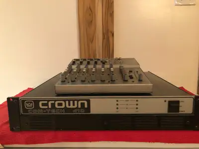 Ampli crown com-tech 410 avec mixer Alto L8, View more