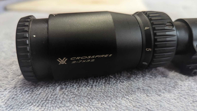 Vortex Crossfire 2-7 x 32 WITH Leupold Rings and mount in Fishing, Camping & Outdoors in Sault Ste. Marie - Image 2