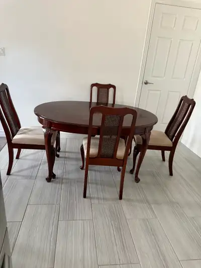 Solid wood dinning Table with 6 chairs, View more