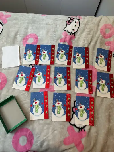 13 snowman holiday Christmas cards, View more