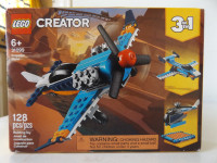 NEW RETIRED LEGO 3 in 1 CREATOR #31099 PROPELLER PLANE 128 PCS