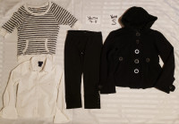 Girls Size 7-8 Tops, Pants & Jacket $25 for ALL (Lot 4D)