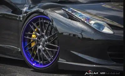 21"& 22"1221 Forged- Ferrari 458/488/Cali/612/599(5x114)+ TOYO Set of Four Almost NEW 21 inch front...