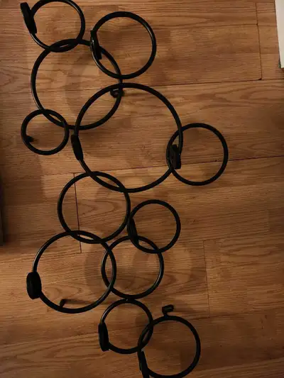 Metal candle holder for wall - holds 8 tea lights, View more