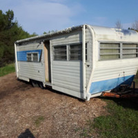 18’ citation 1972 vintage camper trailer storage office bunkie 