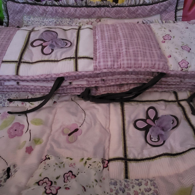Baby girl crib bedding Cocalo Sugar Plum Bedding in Cribs in Mississauga / Peel Region - Image 3