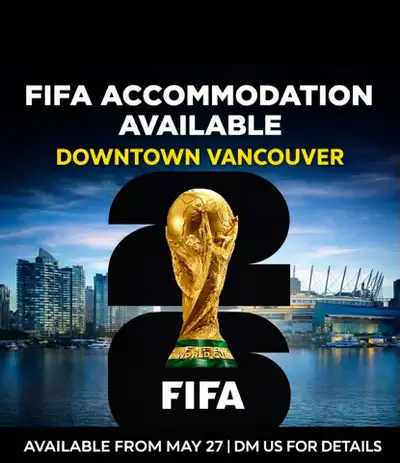  FIFA WORLD CUP ACCOMMODATION – YALETOWN, VANCOUVER, View more
