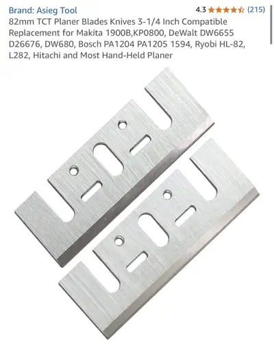 Asieg Tool Planer Blades, View more
