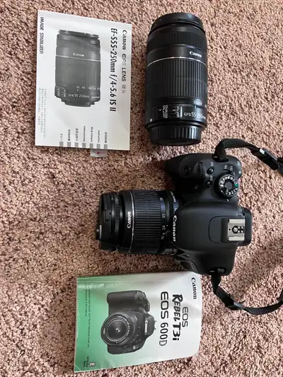 Canon digital SLR EOS Rebel T3i with extra lens, View more