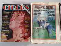 Set of vintage rock magazine's
