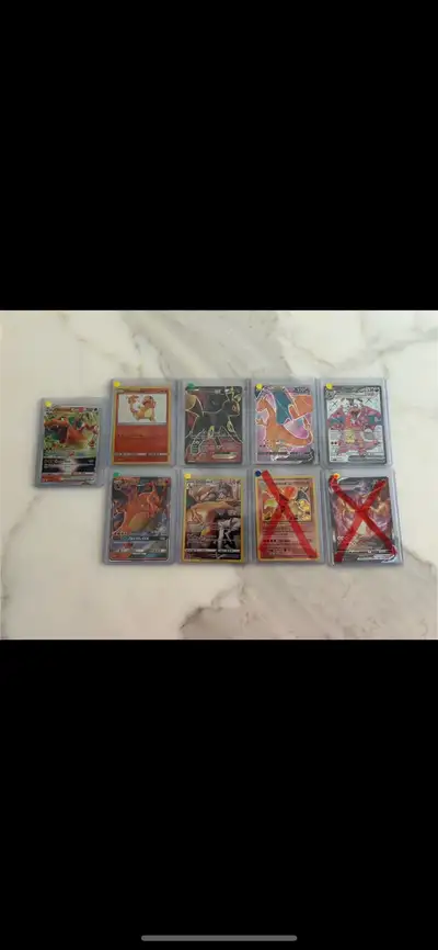 Charizard and other pokemon cards, View more