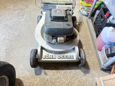 John Deere 14SB lawn mower self propelled, View more