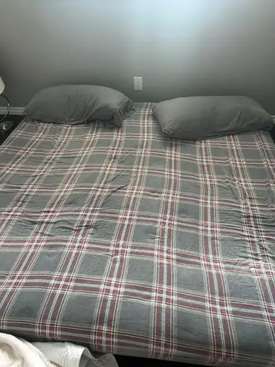 King Sized Bed with Two King Sized Pillows, View more